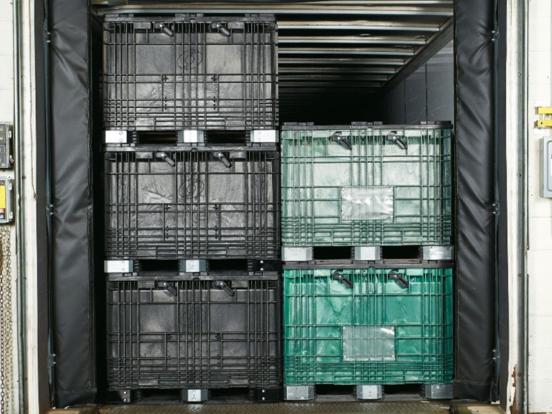 Black GEN250® bins with alternvative bins.